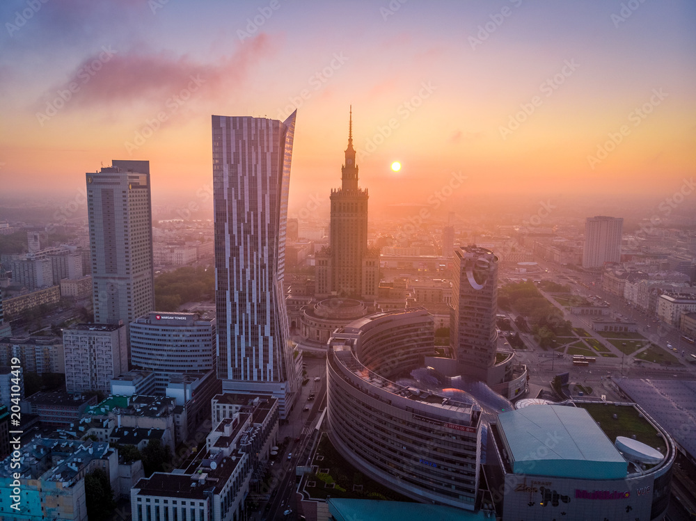 Warszawa z lotu ptaka