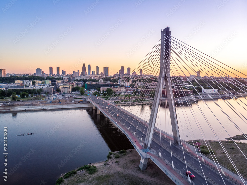 Warszawa z lotu ptaka