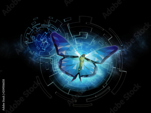 Photography Background of beautiful abstract Business transformation innovation