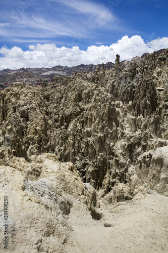 Valle de la luna in Bolivia