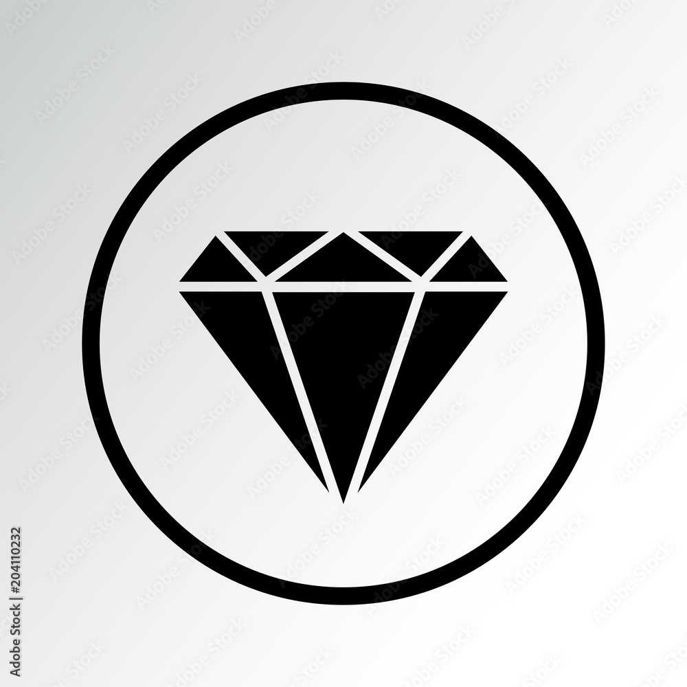 Diamond icon. Vector illustration Diamond icon. Vector illustration