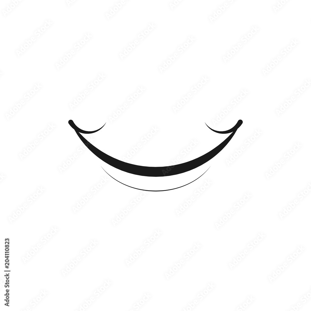 Obraz premium Smile Vector Template Design Illustration