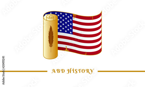 america flag and america history