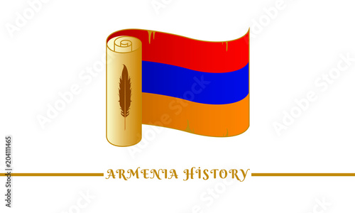 armenia flag and armenia history