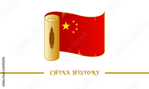 china flag and china history
