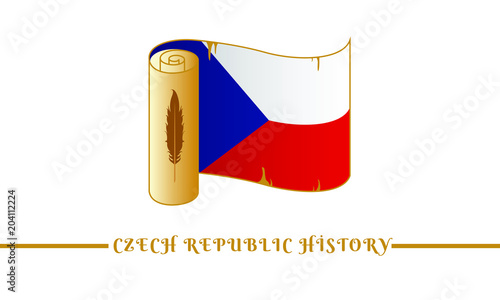 czech republic flag and czech republic history