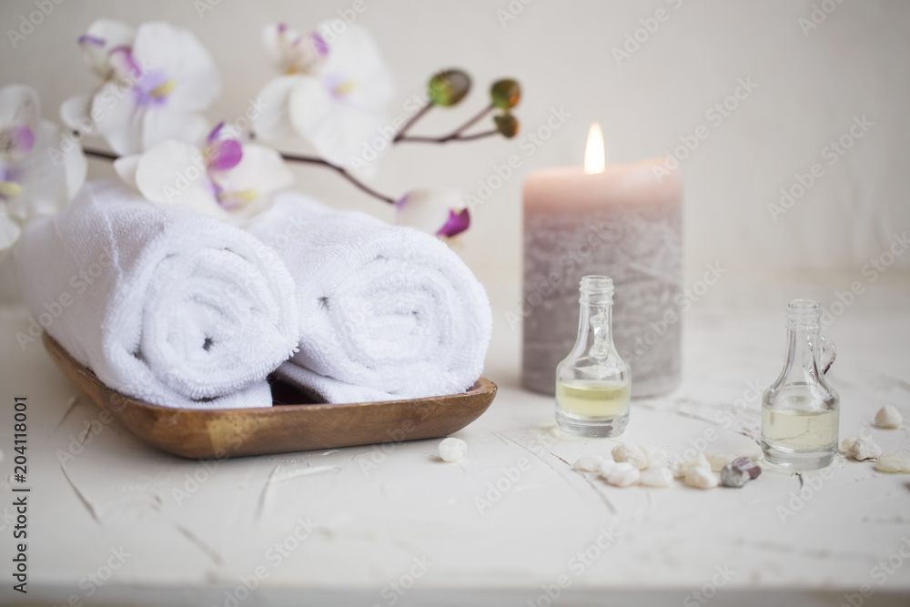 Spa still life setting Spa still life setting