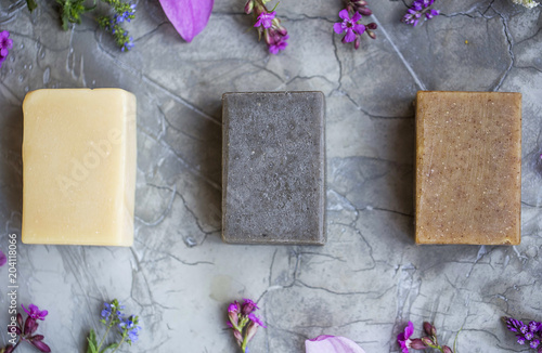 Plant-based natural soap bars