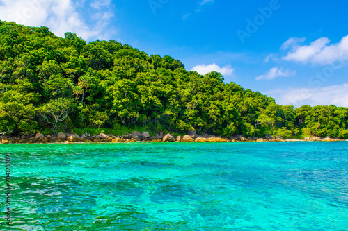 Landscape of tropical island Koh Tachai
