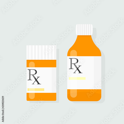 prescription bottle vector