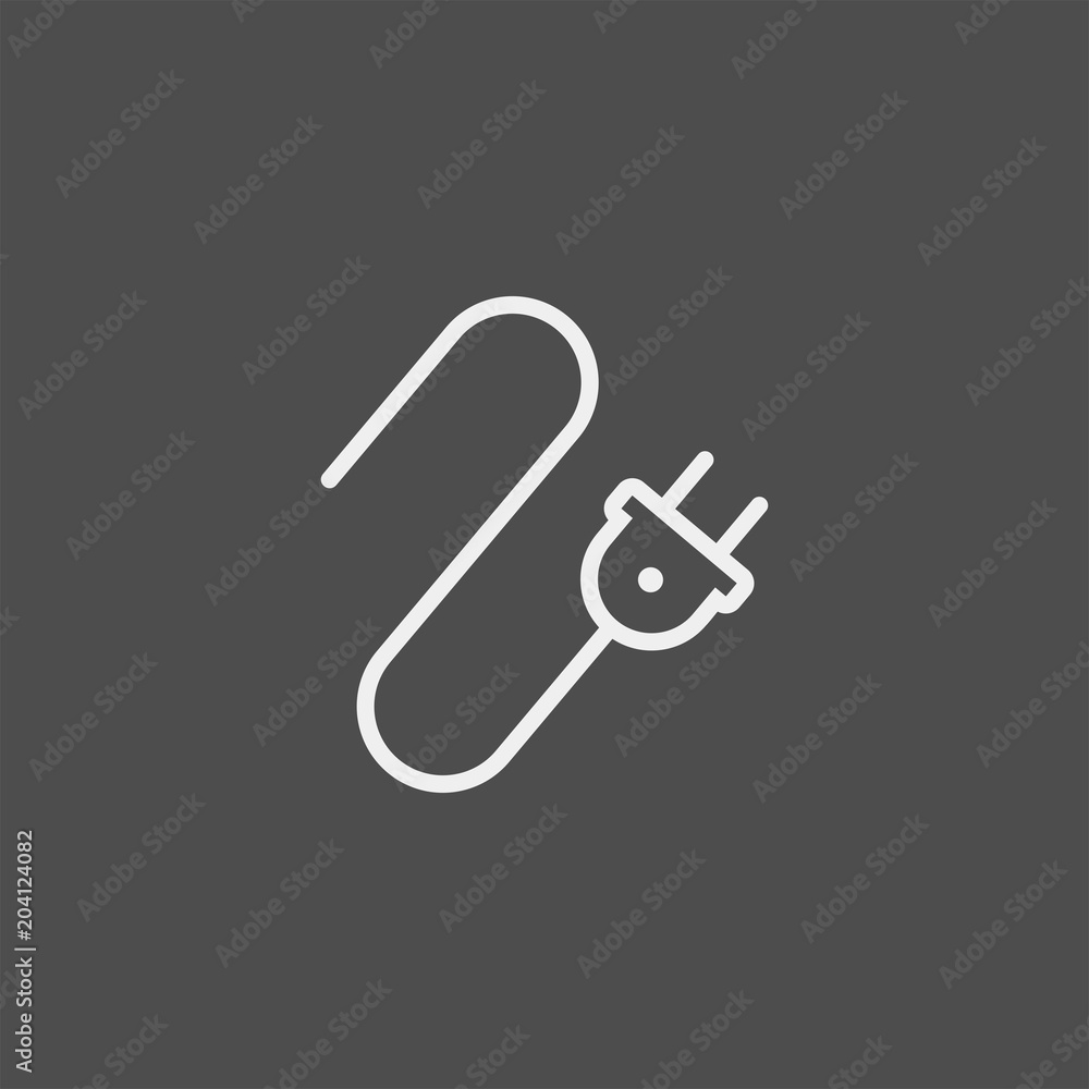 Plug sockets flat vector icon Plug sockets flat vector icon