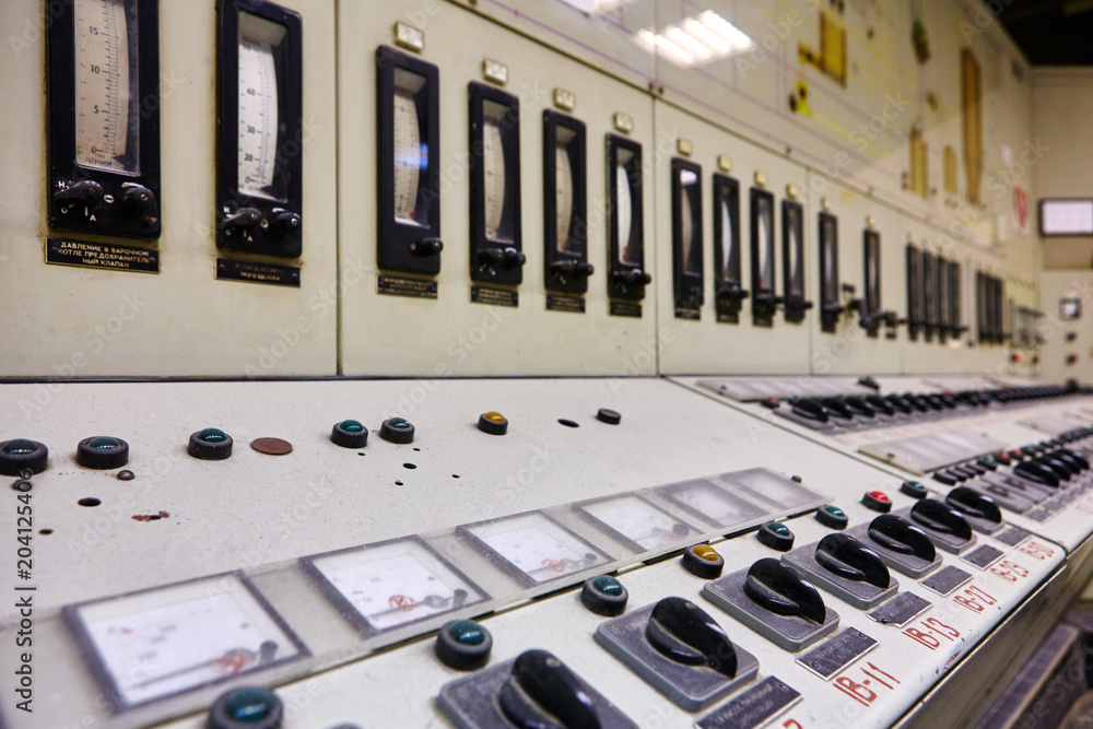 the control panel at the factory the control panel at the factory