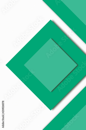 Free Download Paper style. Random objects concept on white background. Creative mockup design. Green. - GFXLoad