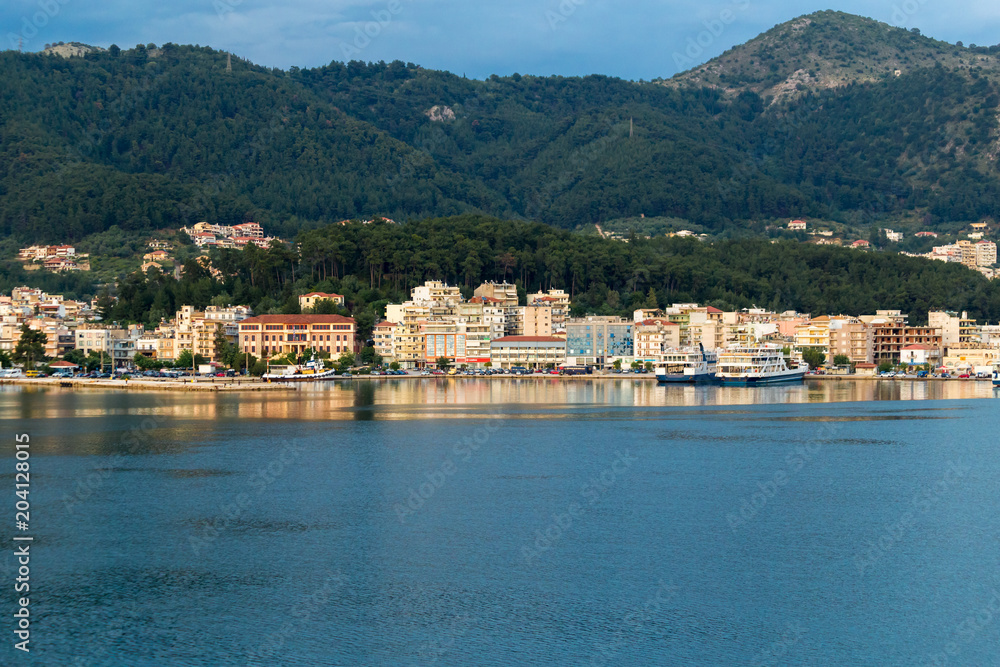 igoumenitsa city and harbor greece