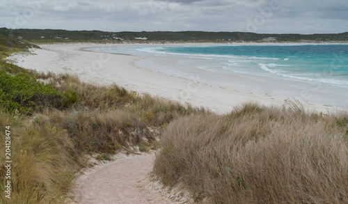 Twilight Beach close to Esperance on an overcast day, Western Australia