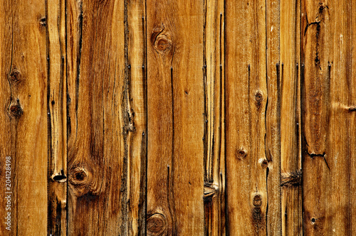 Weathered Wooden Wall with knots, Sieraville, California  photo