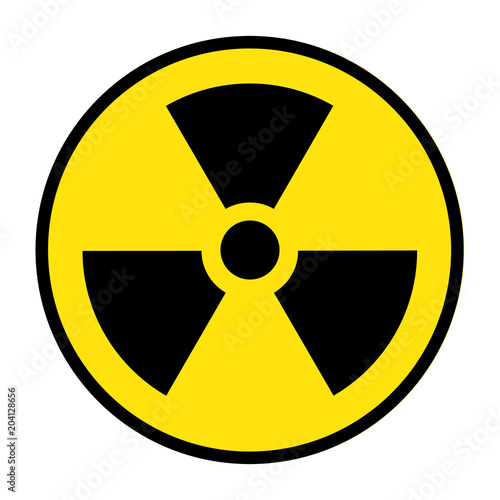 The radiation icon. Radiation symbol.