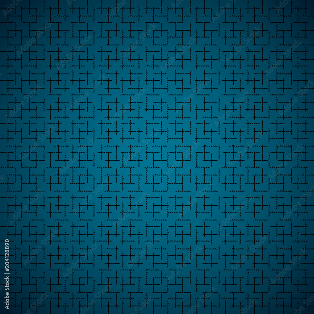 The background texture on a blue background. Abstract maze. The background texture on a blue background. Abstract maze.