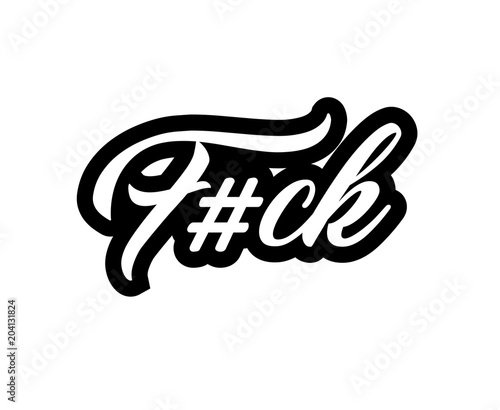Decorate lettering poster. Vector illustration.