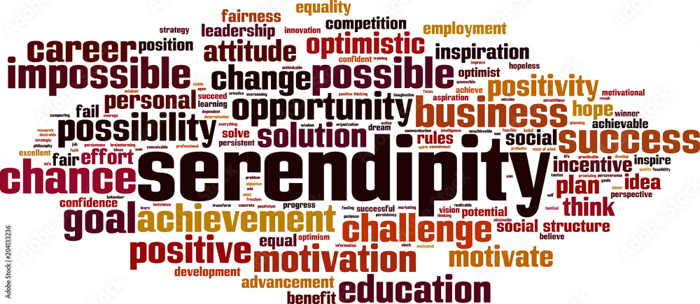 Serendipity word cloud