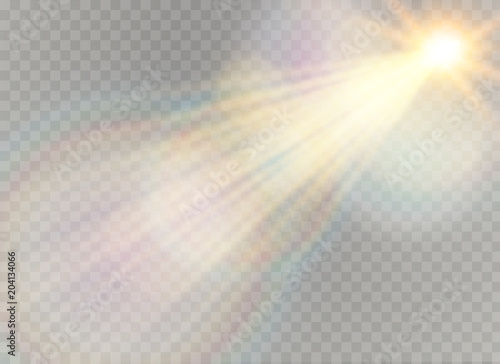 Vector transparent sunlight special lens flare light effect. Christmas abstract pattern. Sparkling magic dust particles