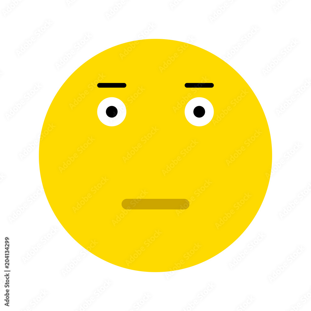 Fototapeta premium Cute Surprised Emoticon