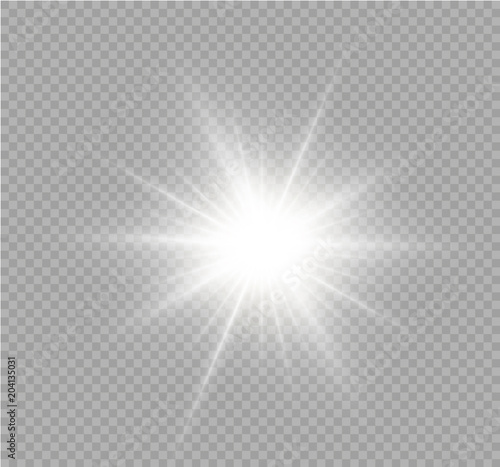 Fototapeta White sparks glitter special light effect