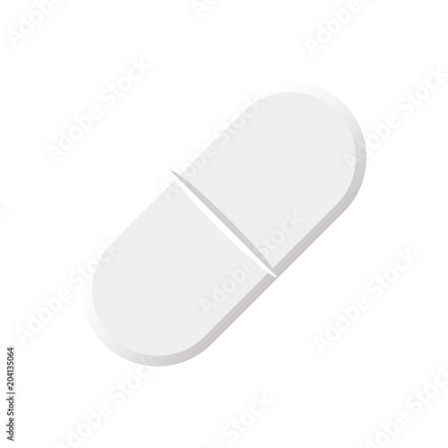 aspirin  pill , tablet isolated on white background