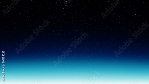 Night shining starry sky, blue space background with stars, cosmos