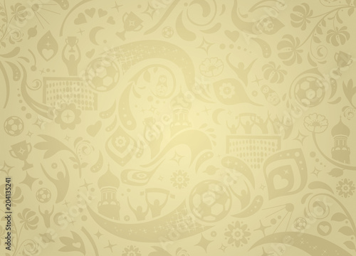 FOND BEIGE FOOTBALL RUSSIE
