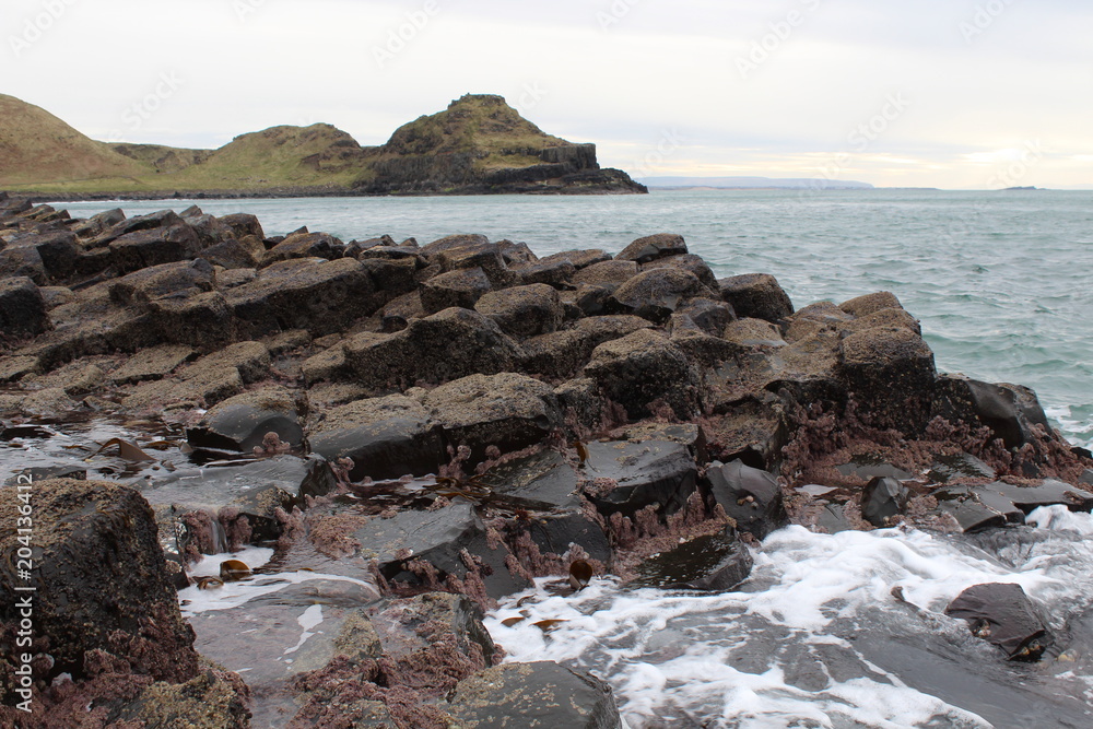 Ireland Giants Causeway Beach Rocks