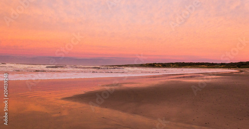 sunset on the beach in Punta Del Diablo - Uruguay © Danilo