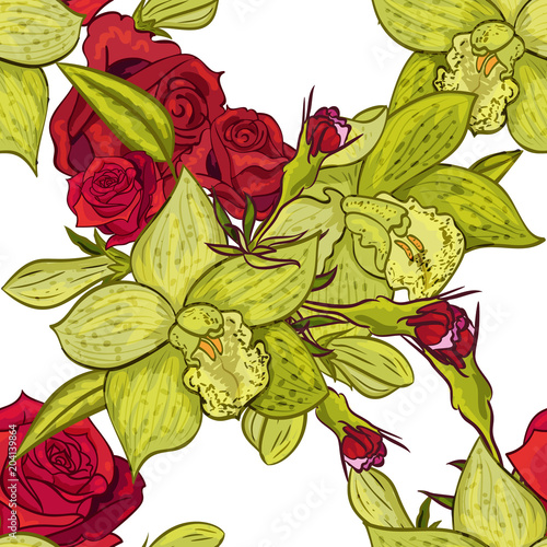 vector seamless flower pattern for cards  textiles  backgrounds