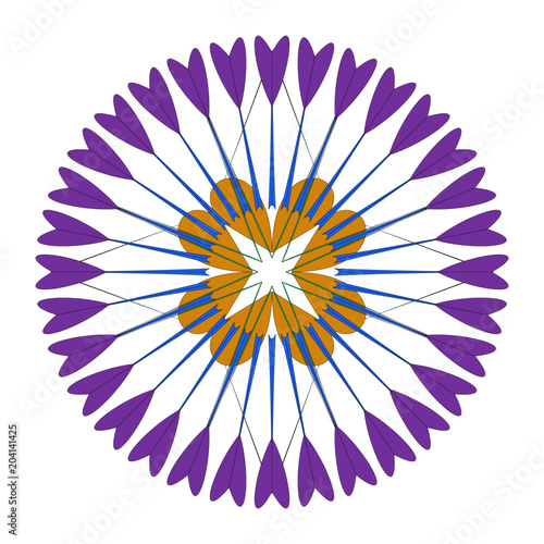 Mandala - Schön - Farbig - Einzigartig - Vektor