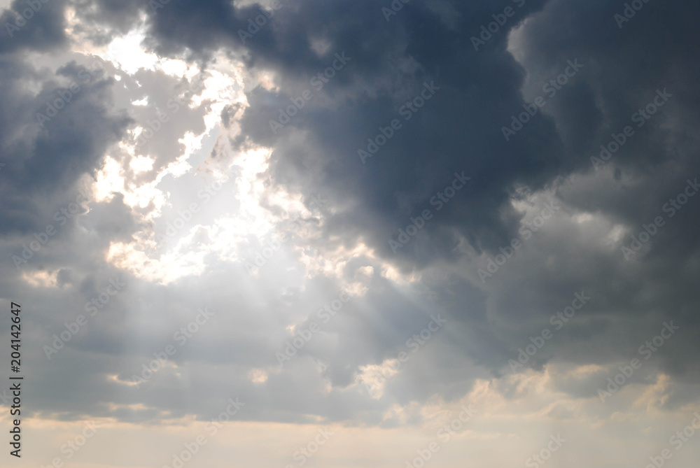 Clouds before rain