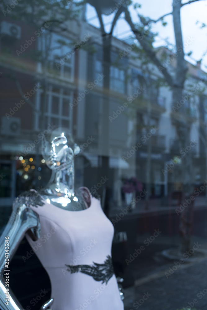 Obraz premium Wedding party dress shop