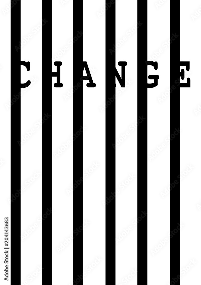 Change on black vertical bars - Vector Change on black vertical bars - Vector