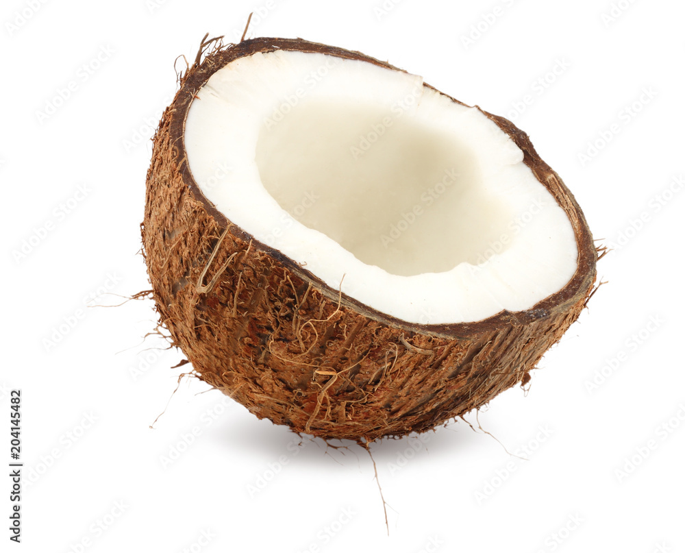 fresh coconut isolated on a white background fresh coconut isolated on a white background