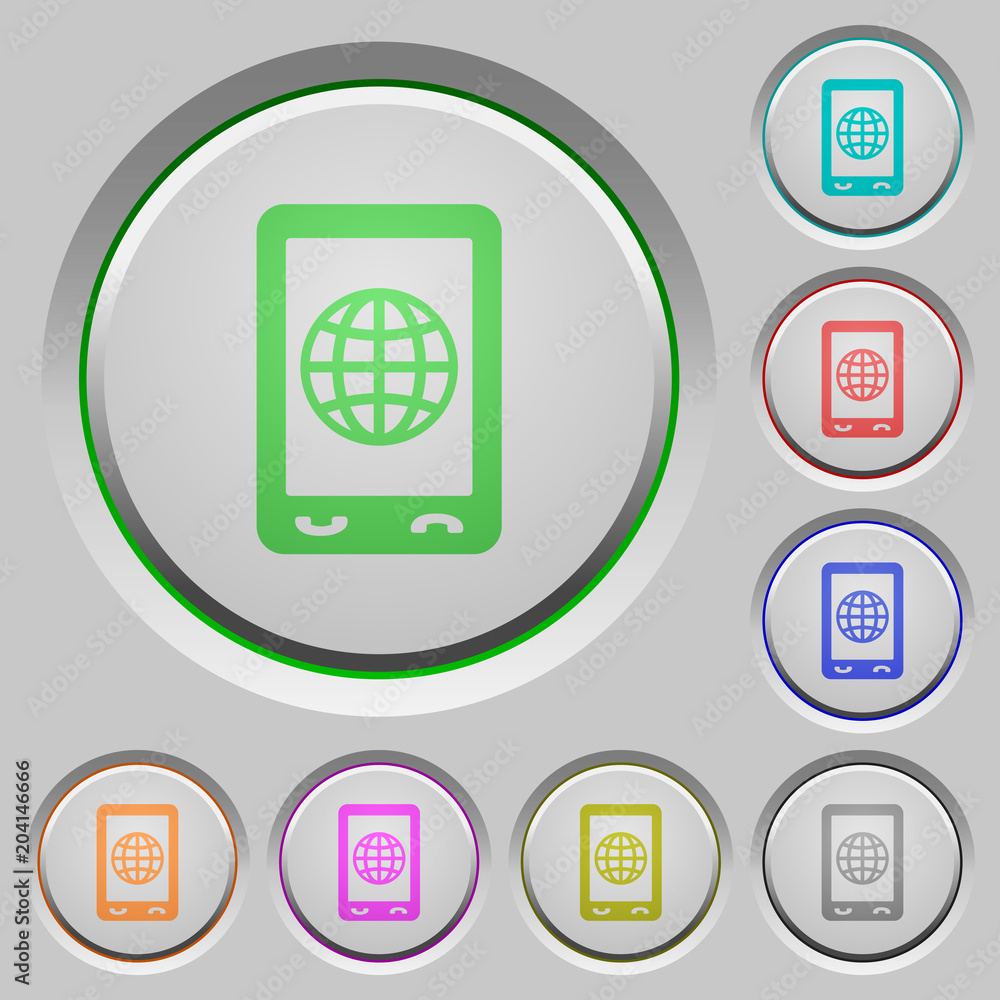 Mobile internet push buttons Mobile internet push buttons