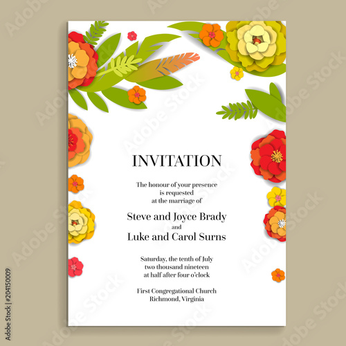 Bright floral card