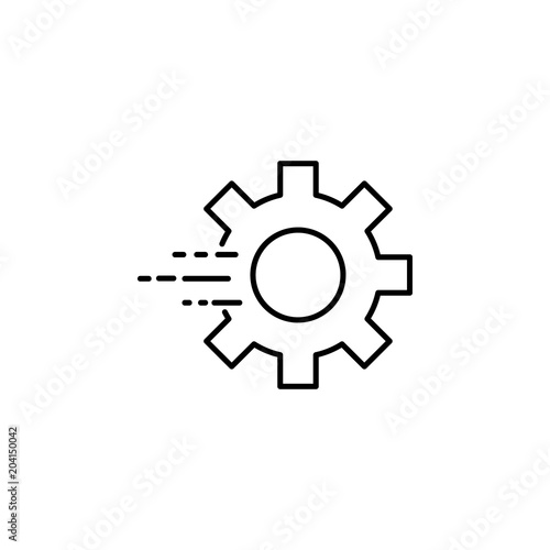 fast mechanism icon. Element of speed for mobile concept and web apps illustration. Thin line icon for website design and development, app development. Premium icon
