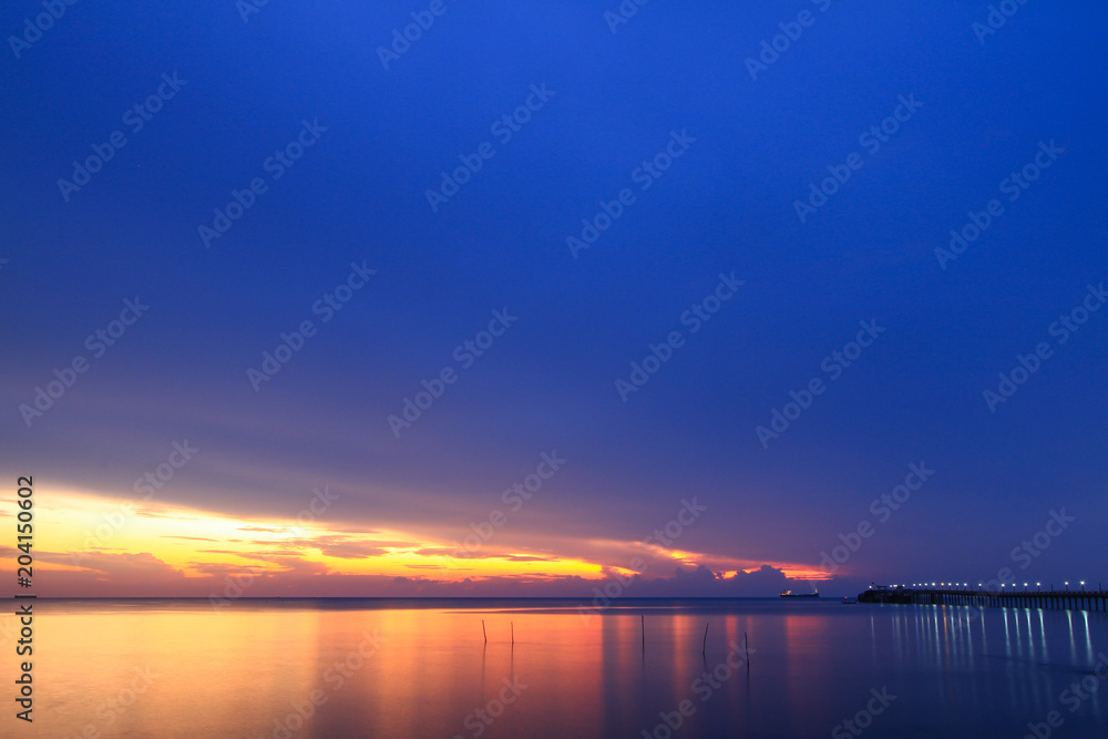 Beautiful sky on twilight time Beautiful sky on twilight time