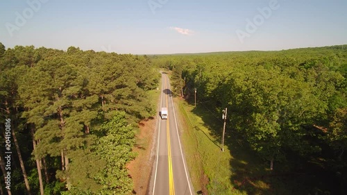 Watch as this Box Truck comes to the drone
