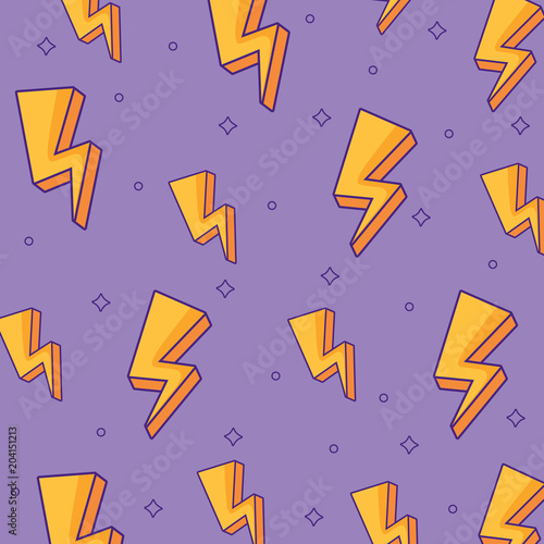 background with lightning pattern, colorful design.  vector illustration
