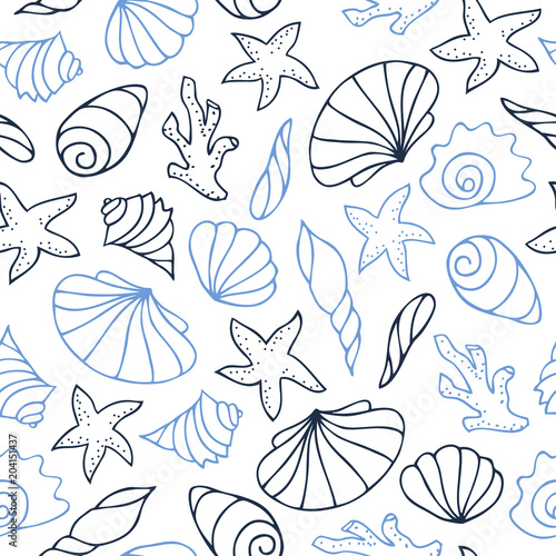 Contour seamless pattern