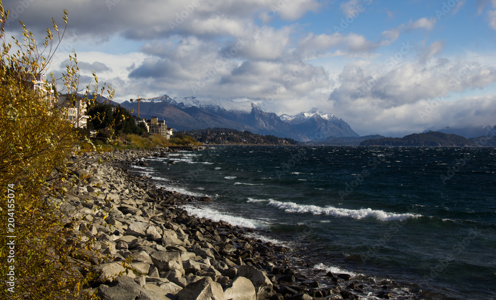 View of the city of Bariloche in Argentina