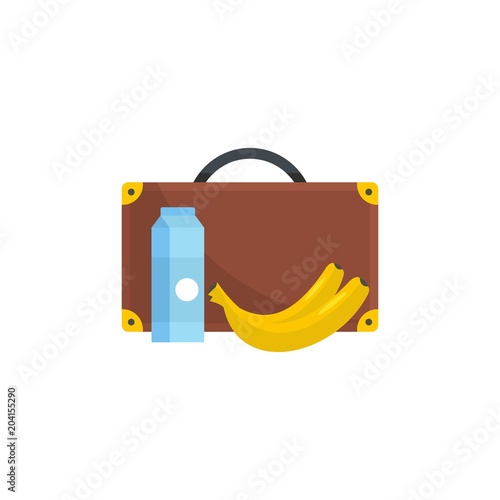 Lunchtime icon. Flat illustration of lunchtime vector icon for web