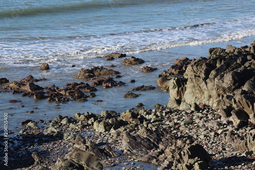 Seaside beach rocks Ireland