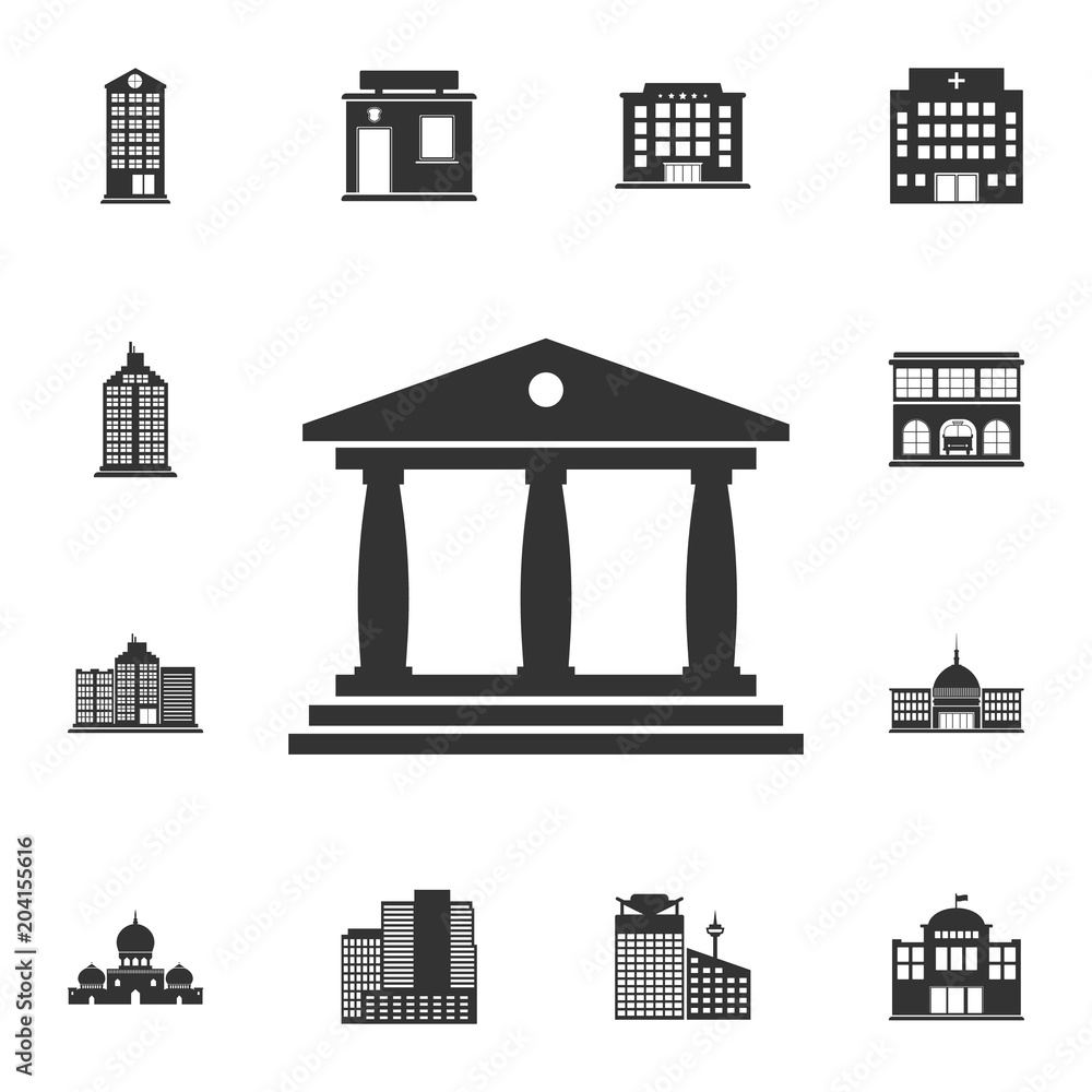 Museum building icon. Simple element illustration. Museum building symbol design  from Buildings collection set. Can be used for web and mobile