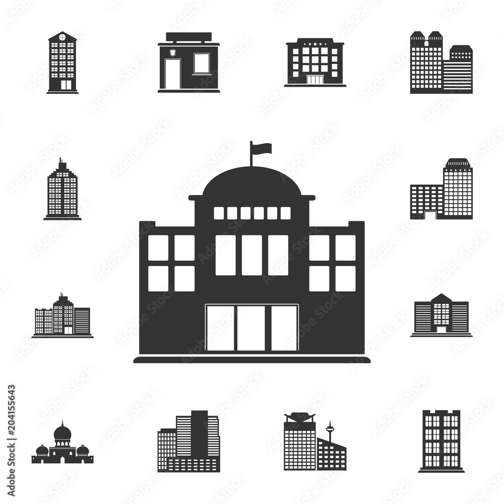 State building icon. Simple element illustration. State building symbol design  from Buildings collection set. Can be used for web and mobile